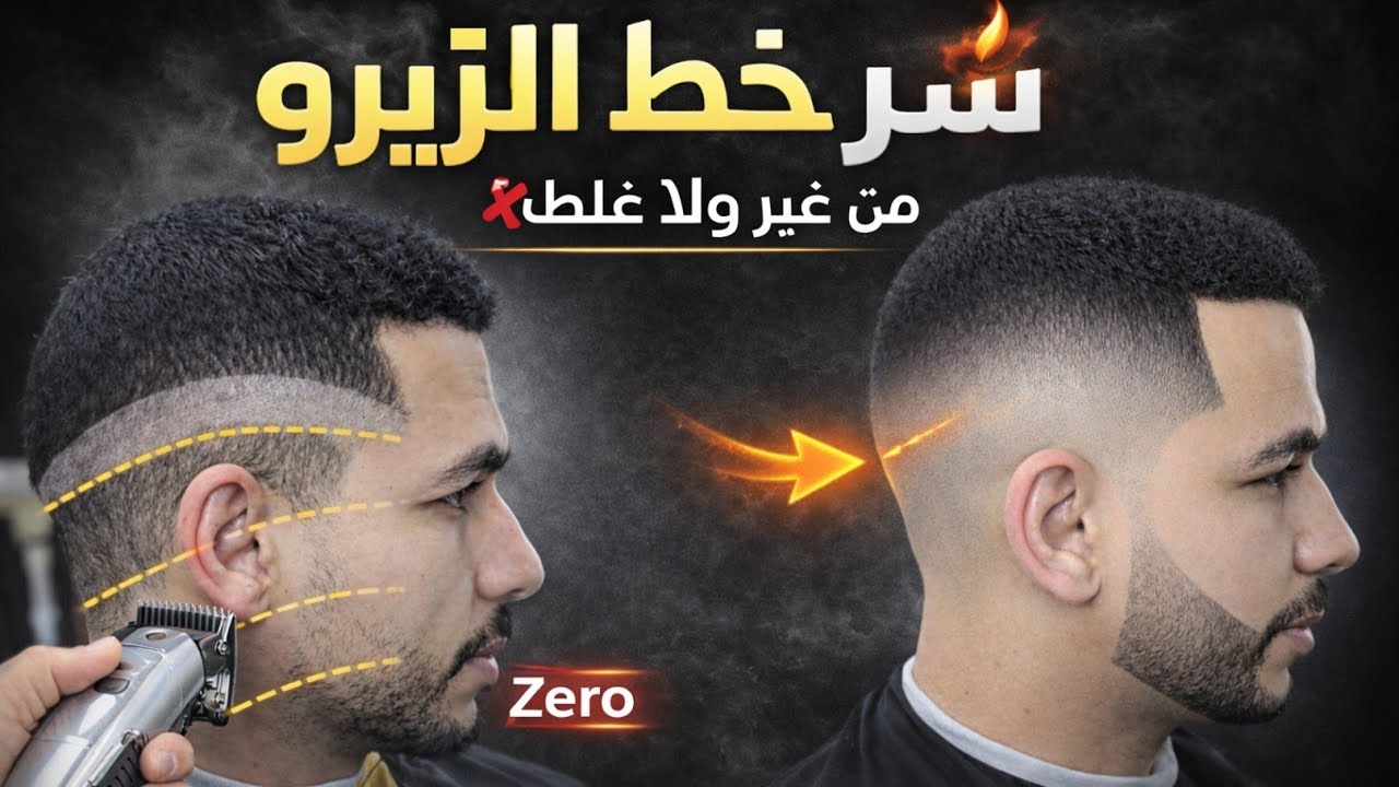 سر خط الزيرو 🔥 من أول مرة 👌خطوة بخطوة للمبتدئين والمحترفي تدريج خط الصفر 3D