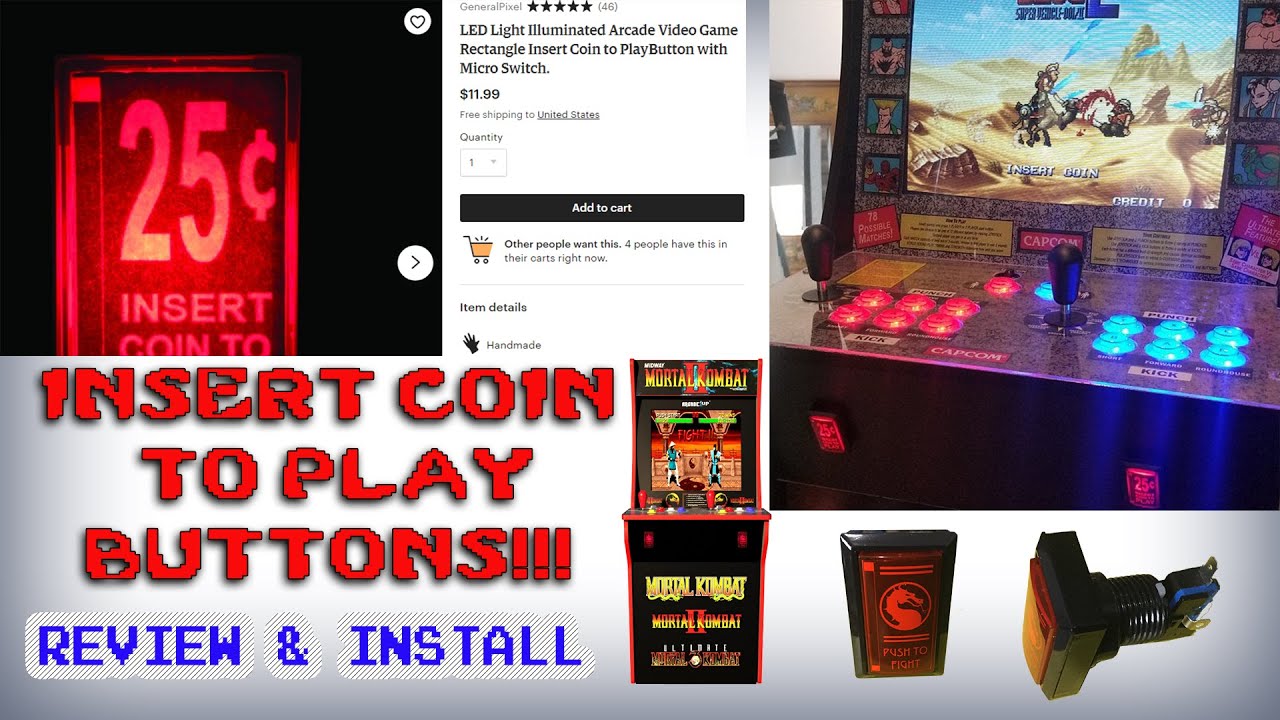 INSERT COIN PUSH BUTTON TO PLAY! Review and How to Install