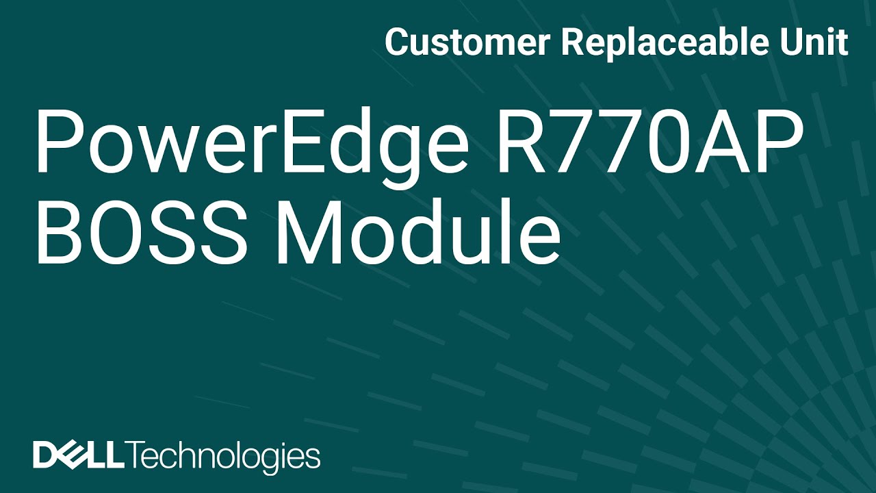 How to replace the BOSS module in a PowerEdge R770AP