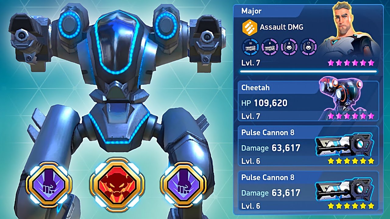 Cheetah with Pulse Cannon 8 - Mech Arena