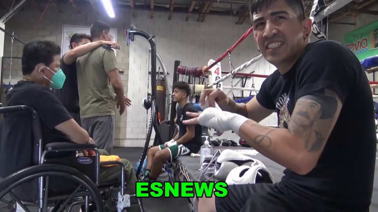 Leo Santa Cruz getting ready for Gervonta Davis  EsNews Boxing