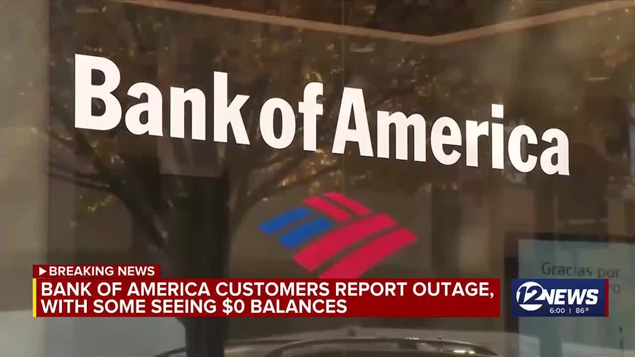 Bank of America customers report outage with some seeing $0 balances