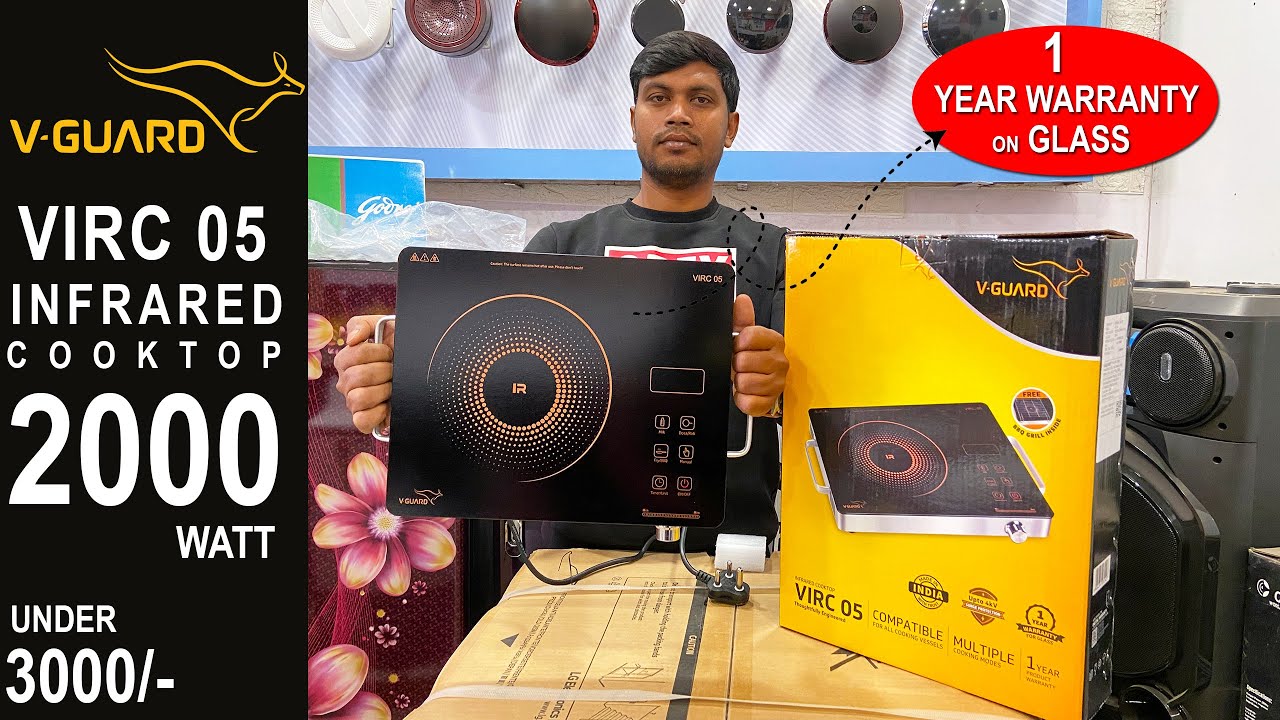BEST INFRARED COOKTOP 2025 II V-Guard VIRC 05: The Best Budget Infrared Cooktop in India? II 3000/-