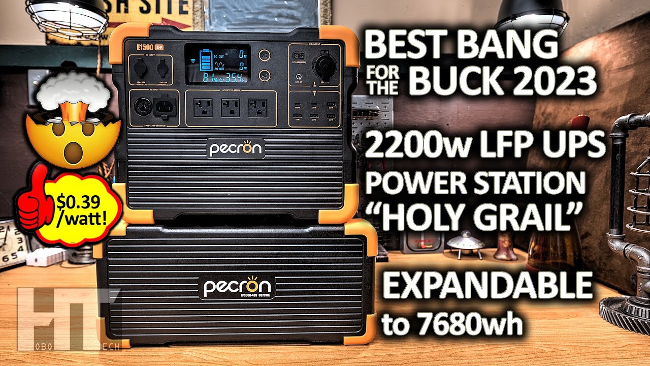 Обзор модульного солнечного электрогенератора PECRON E1500LFP 2200 Вт с ИБП LiFePO4