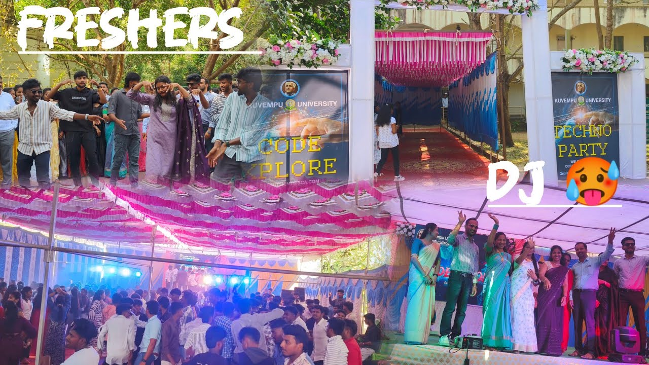 it's a freshers party 🥳 || CODE EXPLORE || DJ 🥵