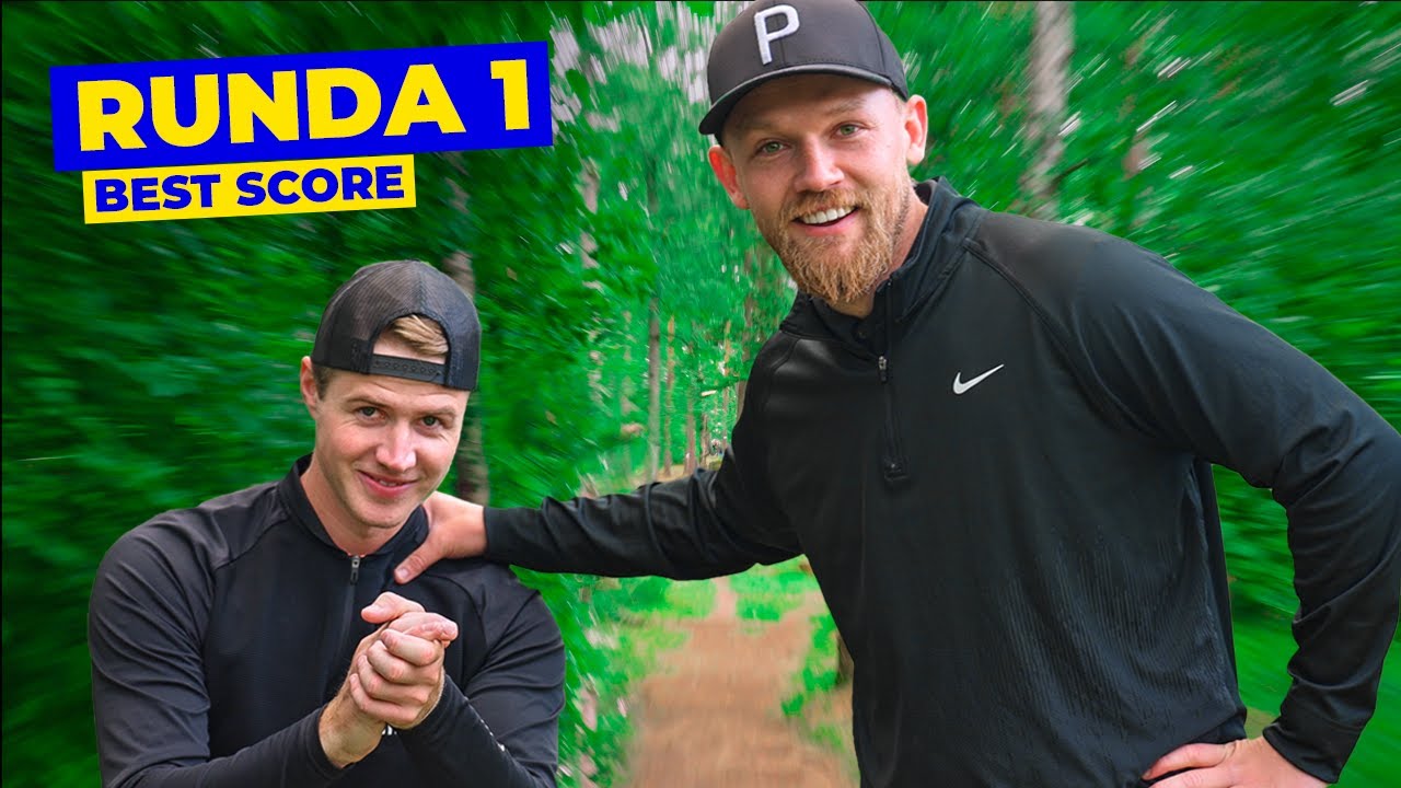 LINUS CARLSSON OCH JAG SPELAR PAR-SM I DISCGOLF