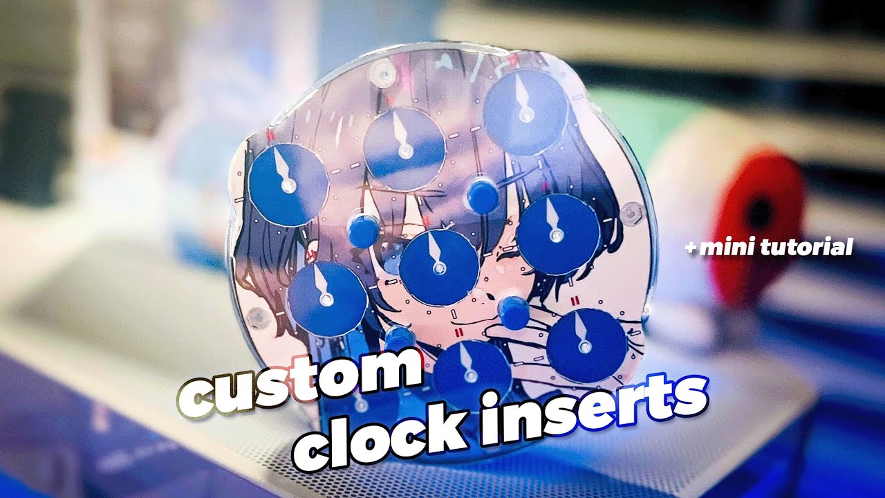 making my custom clock inserts (w/ mini tutorial)