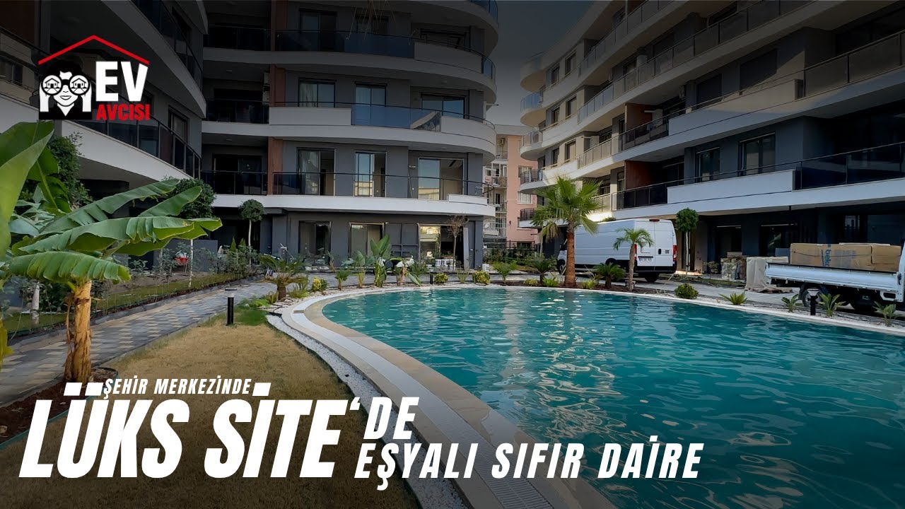 Kuşadası Merkezde Site İçerisinde Eşyalı Sıfır Lüks Daire I Kuşadası Satılık Daire 1616