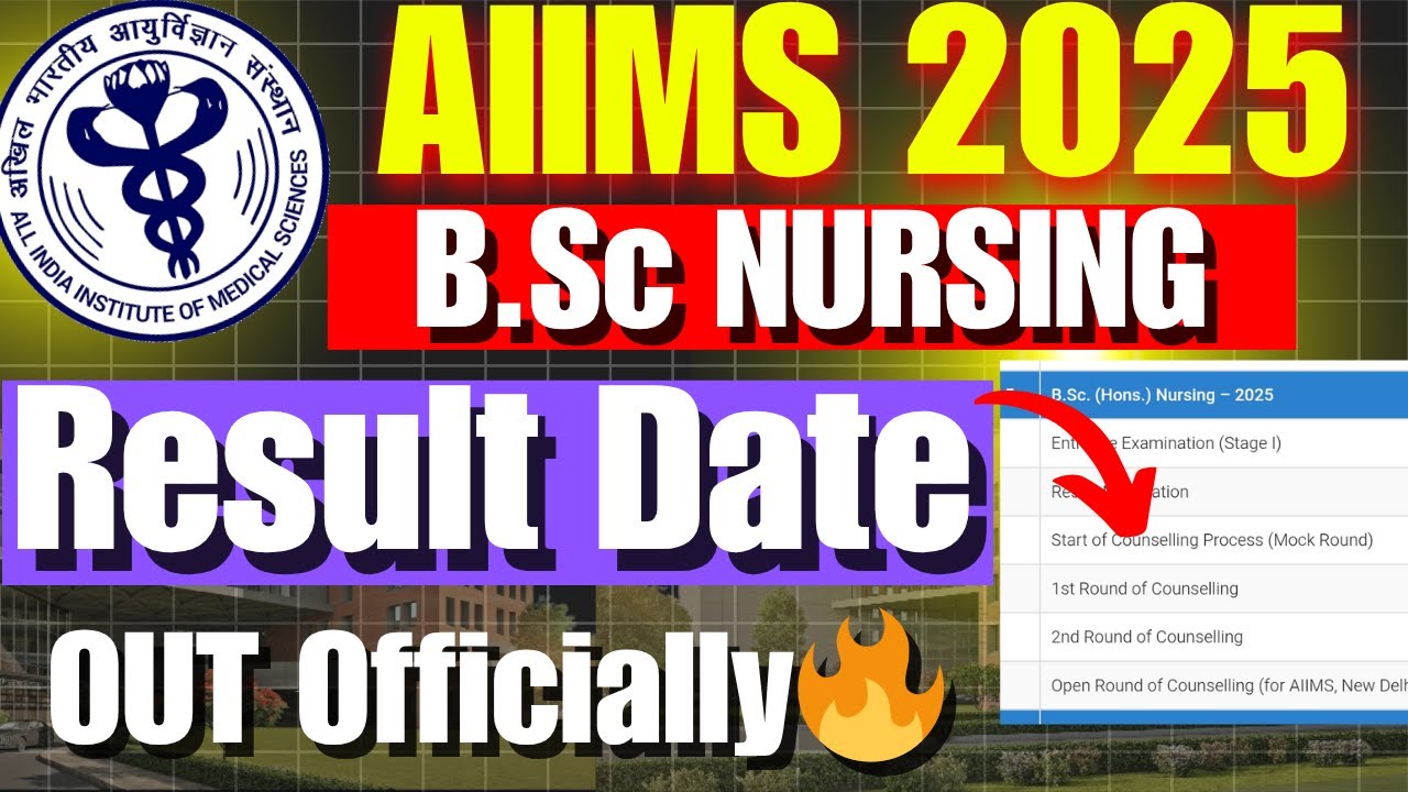 AIIMS Bsc Nursing Result Date Out😱 | AIIMS bsc nursing result 2025 | AIIMS nursing exam result 2025