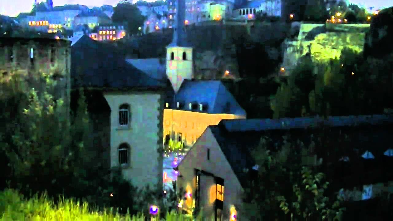 Luxembourg in night (JVC GZ-HM335)