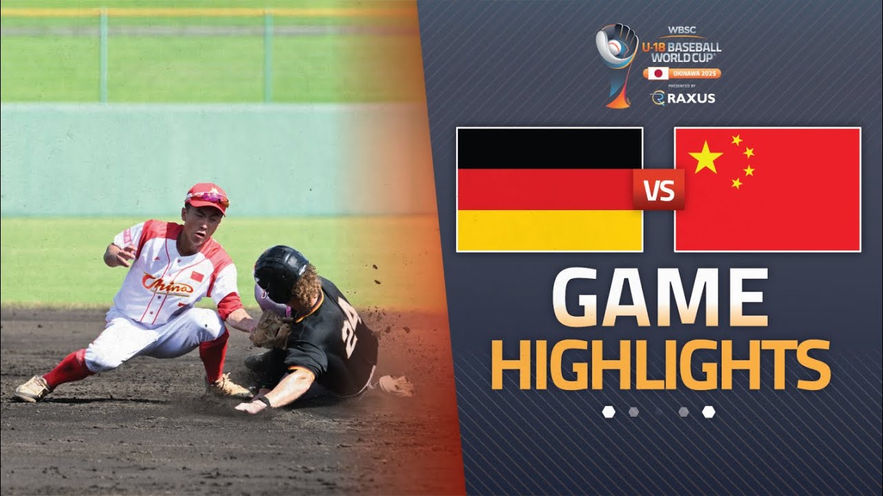 HIGHLIGHTS | 🇩🇪 Germany vs 🇨🇳 China | WBSC U-18 Baseball World Cup 2025