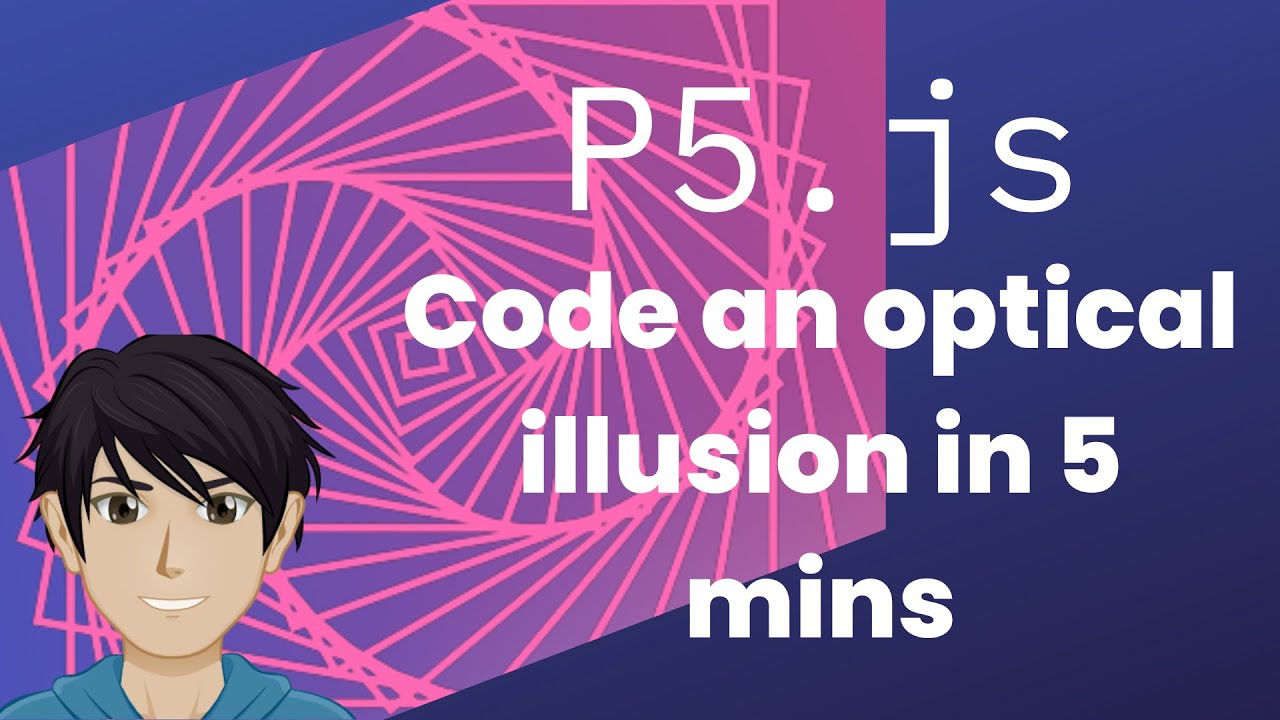 p5.js | 5 minute challenge | Spinning Squares | The Coding Kid