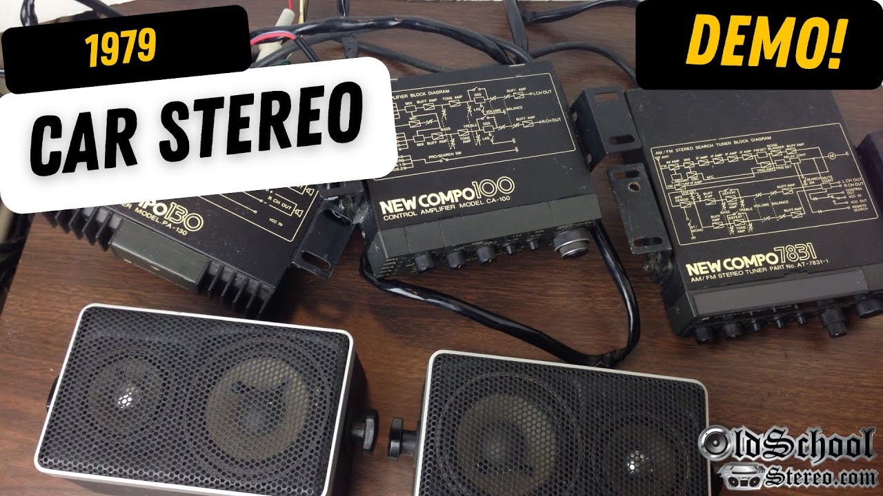 Vintage 1979 Fujitsu Ten New Compo Car Audio System DEMO - OldSchoolStereo.com