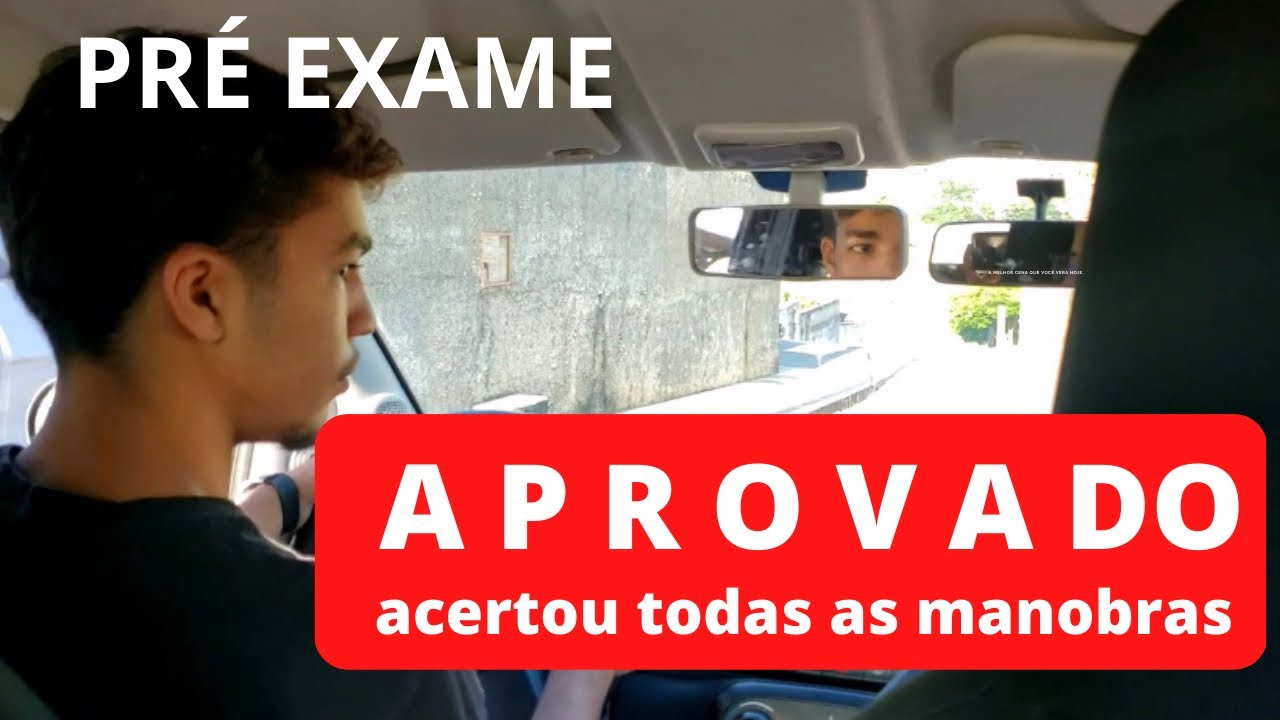 Ele está totalmente preparado para o exame de direção