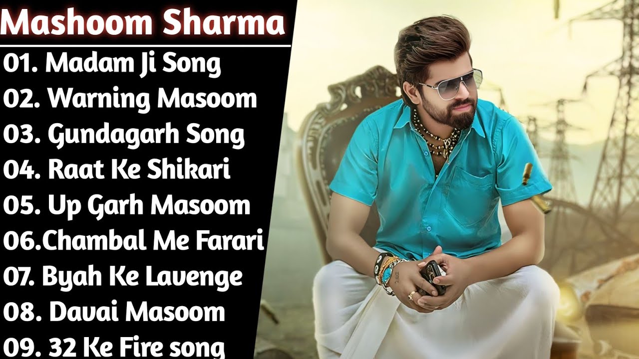 Masoom Sharma All Hit Songs 2026 | Madam Ji, Raat Ke Shikari | New Haryanvi Songs