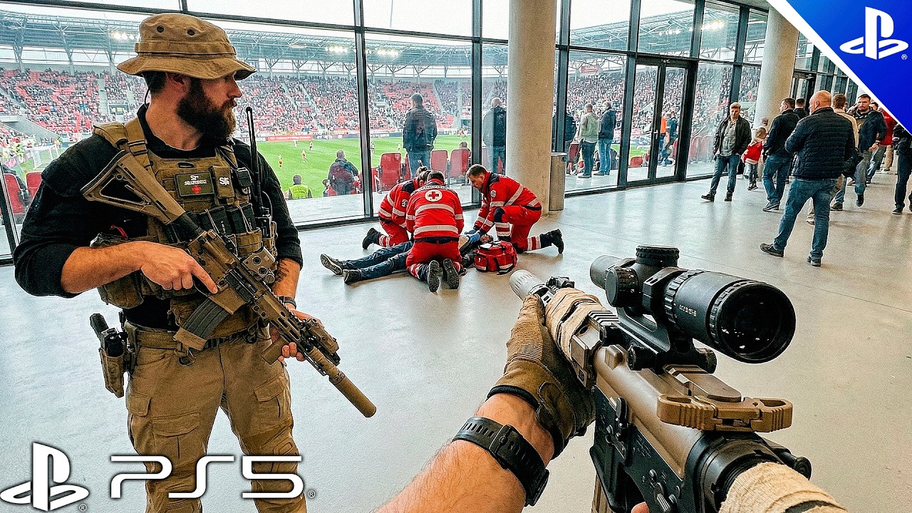 Terrorist Attack on Stadium (PS5) Immersive ULTRA Graphics Gameplay [4K60FPS] Call of Duty