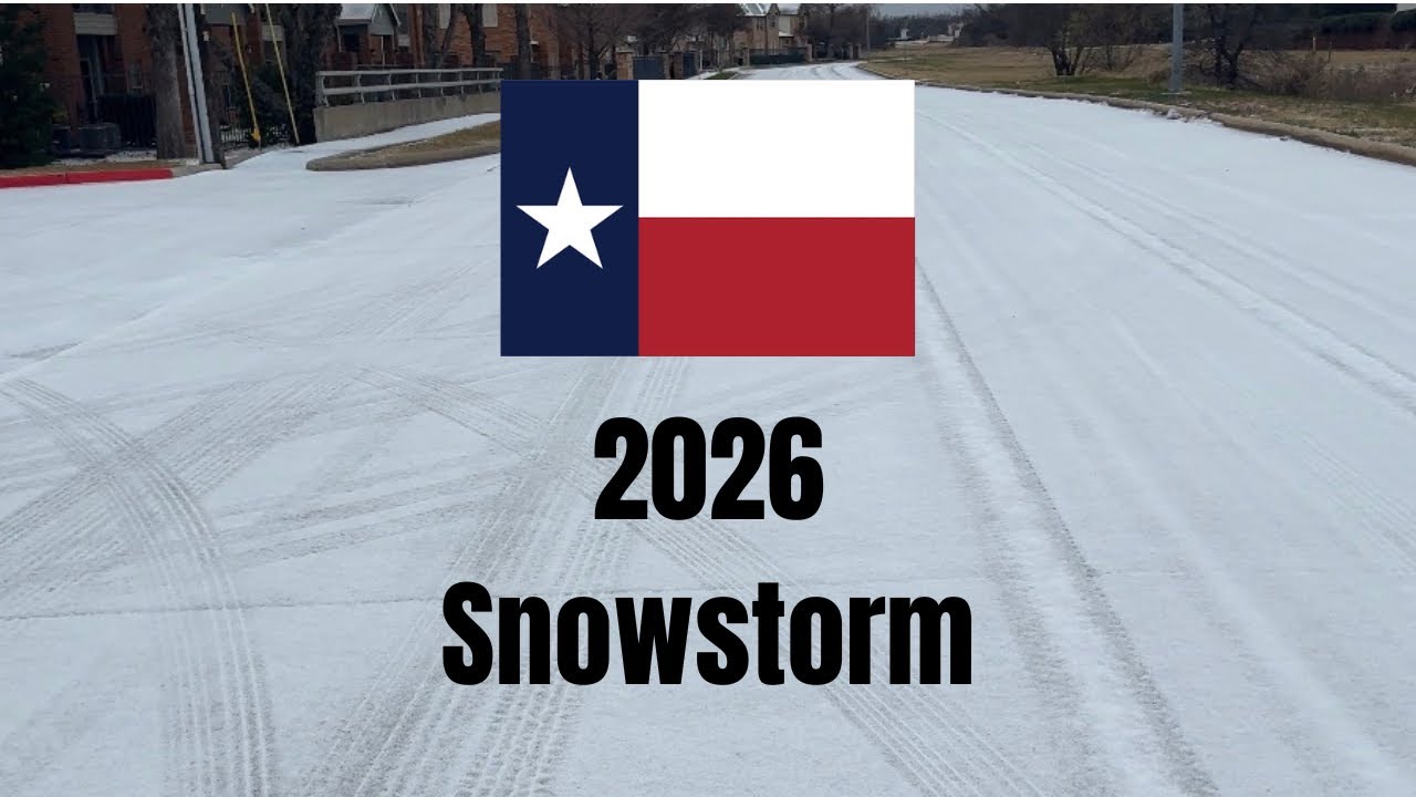 January 24, 2026: Texas Snowstorm Begins..