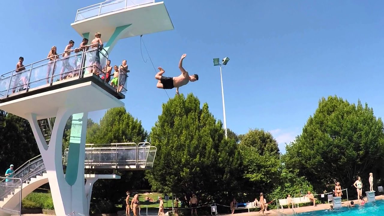 Jochen & Lothar am Sprungturm
