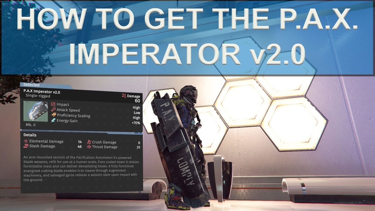 The Surge — Как получить P.A.X. Imperator v2.0 — Улучшенное оружие босса
