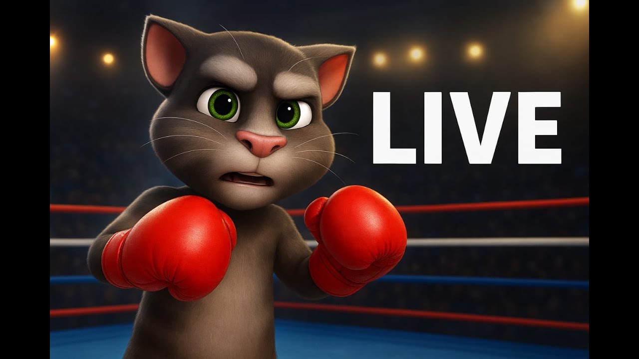 My Talking Tom 2 Boxing Match 🥊 | Funny Cat Game Live Stream | Talking Tom Boxing Fun 2025