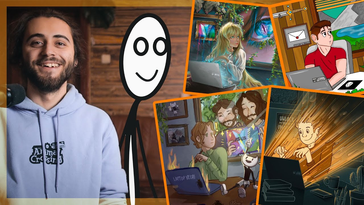 Am dat DOUĂ LAPTOPURI abonaților care mi-au terminat desenul (cu @lapovesticuJimmy )