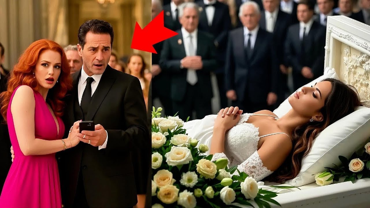Llega al funeral de su esposa con su nueva novia… y suena su teléfono
