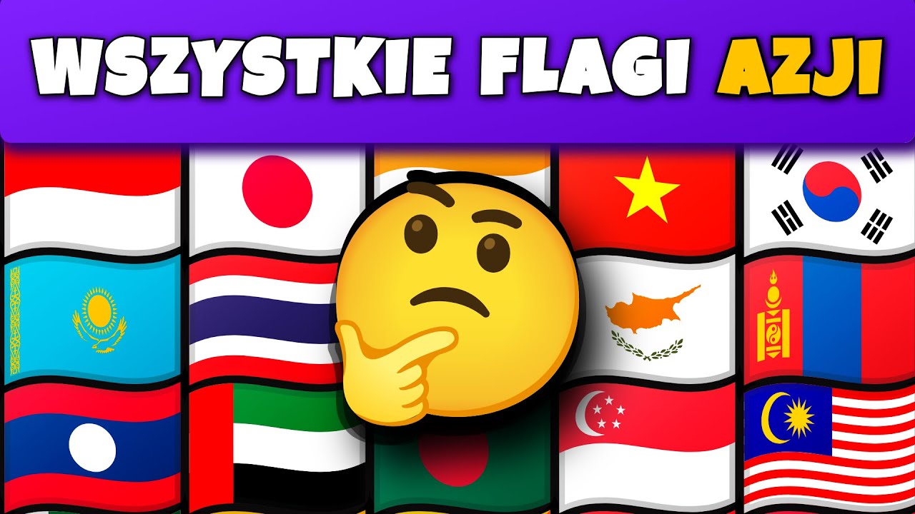 odgadniesz WSZYSTKIE flagi Azji? 😱  | Quiz Flagi Azji