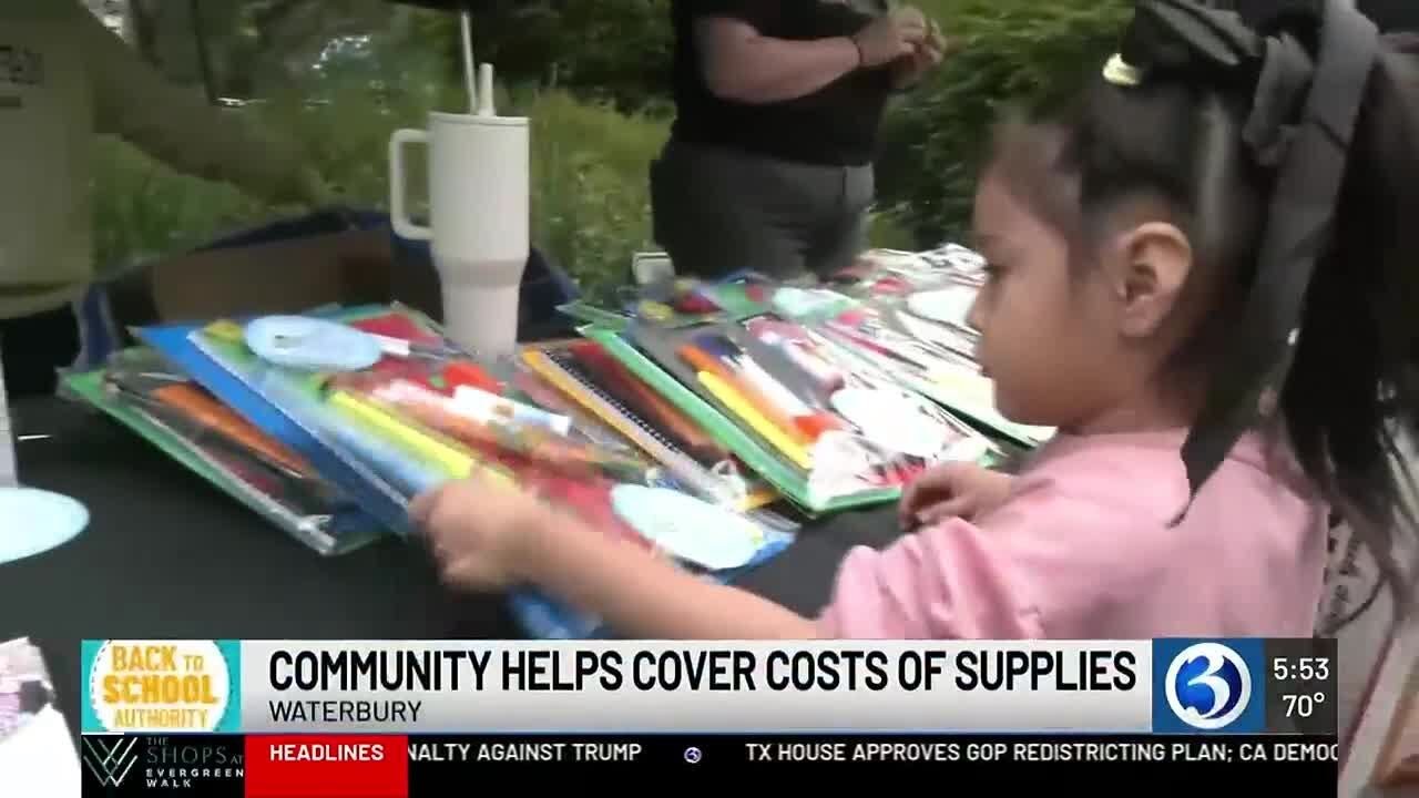 Waterbury community holds back to school rally to help cover cost of school supplies