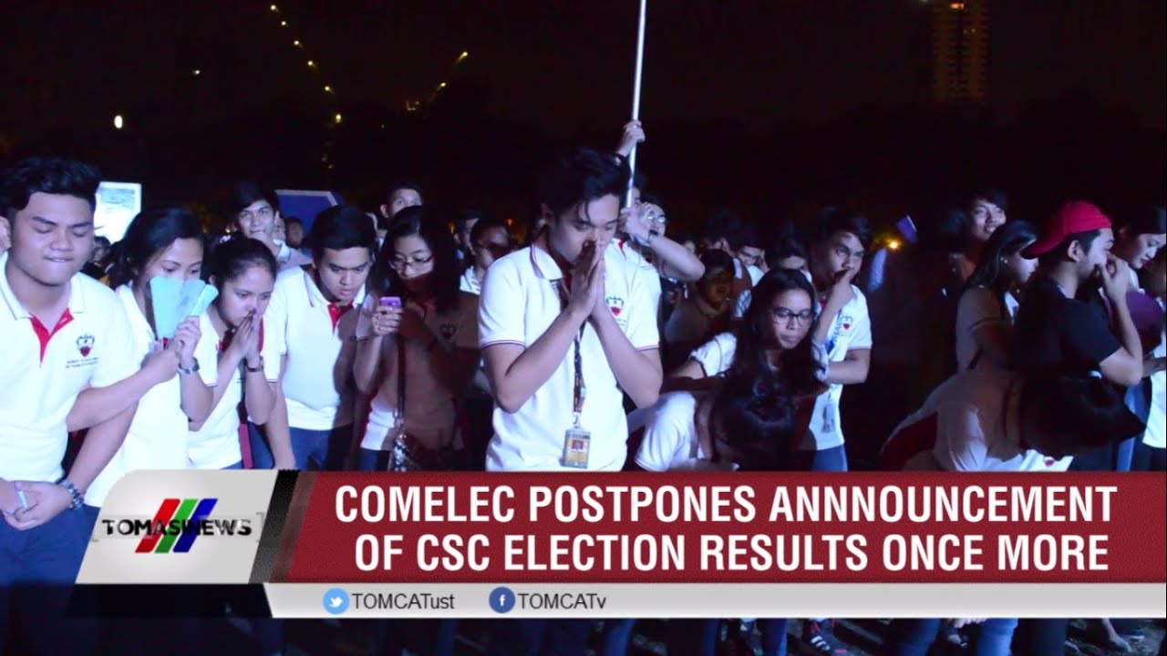 TOMASINEWS: Comelec postpones announcement of CSC election results once more
