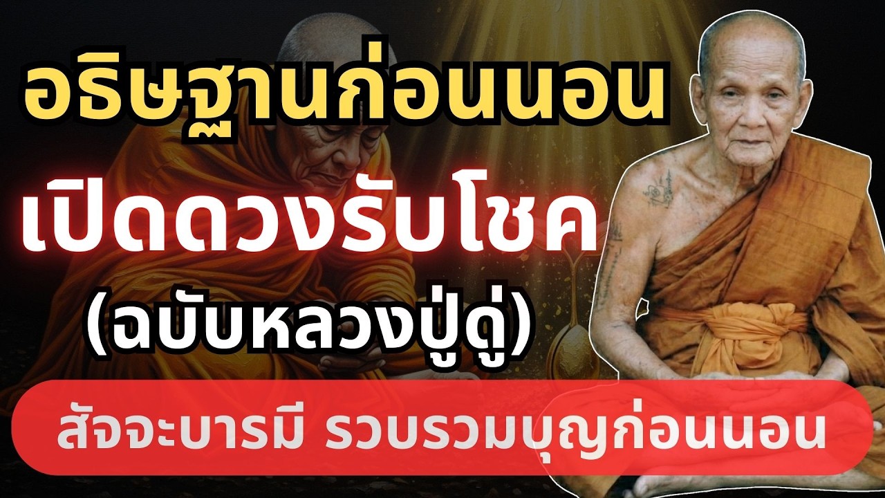 ฟังคืนนี้ ตั้งสัจจะอธิษฐานก่อนนอน ฉบับหลวงปู่ดู่ เปิดดวงรับโชค เตรียมรับวันใหม่ #ธรรมะก่อนนอน