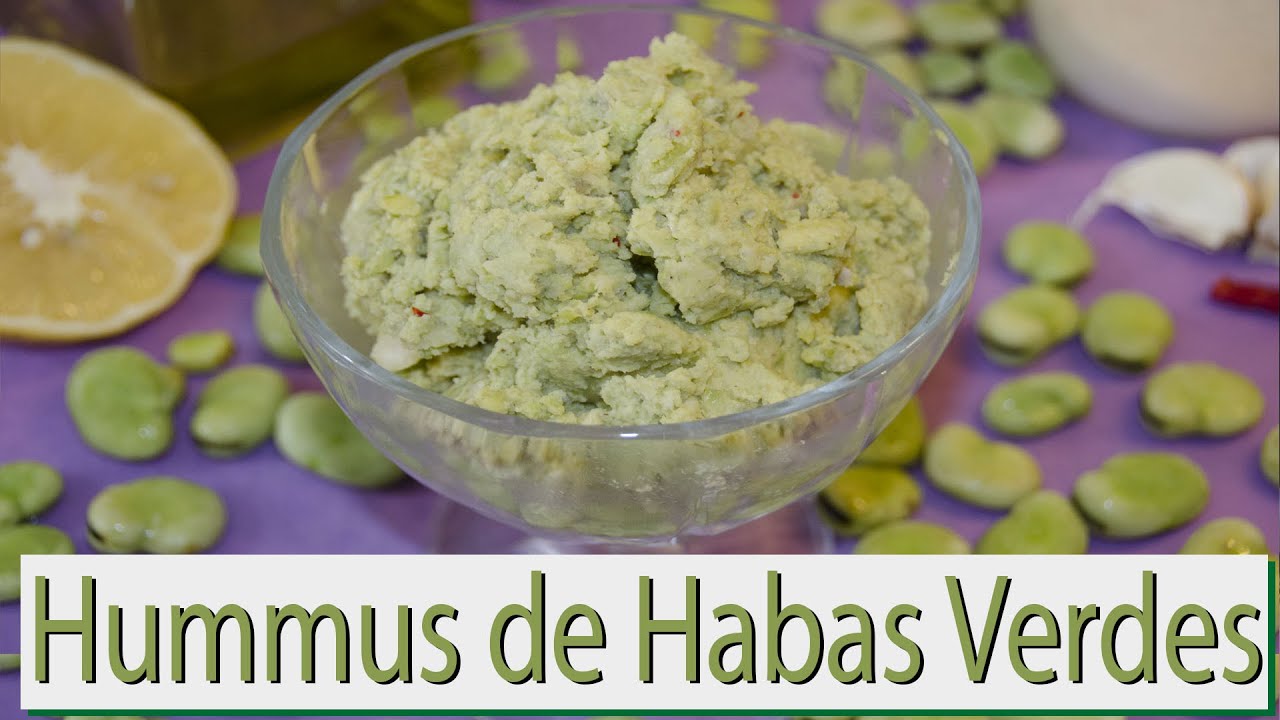 Hummus de Habas Verdes. Las Recetas del Hortelano
