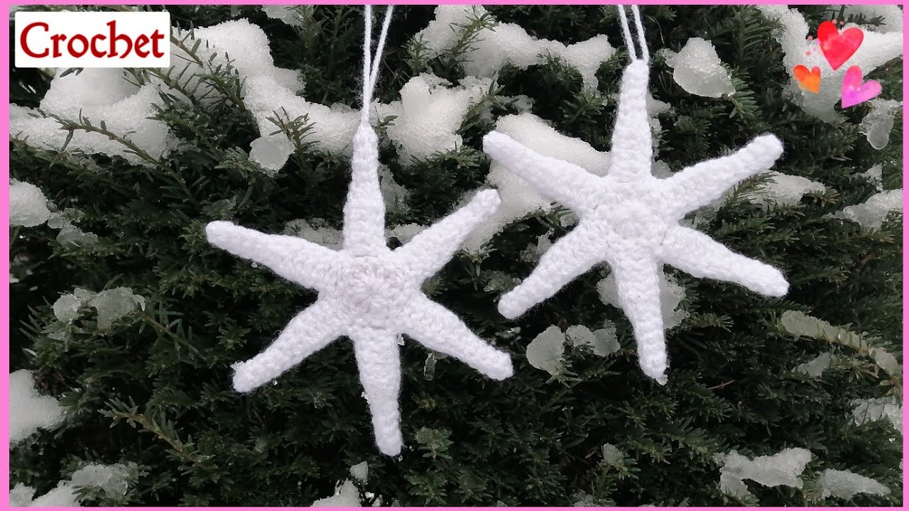 Crochet Snowflakes Ornament (fast and easy)