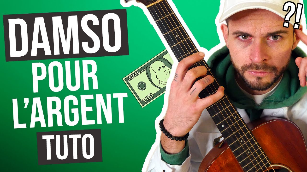 Jouer Pour l'argent (Damso) Cours guitare. Tuto + Tab