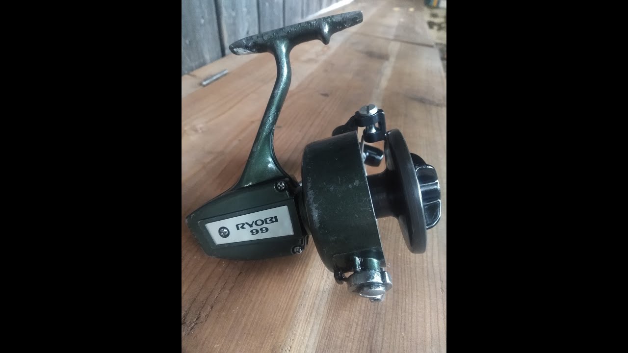 Ryobi 99. Alte (frühe 70er Jahre?), große Stationärrolle. Teil 1. Komplette Wartung & Pflege