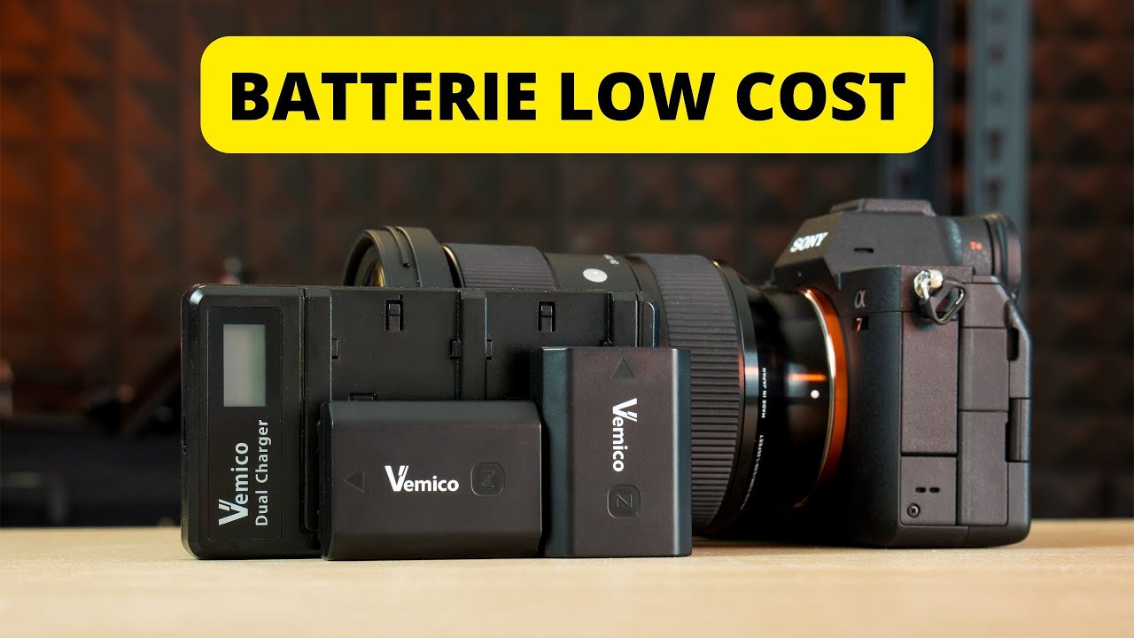 Kit Batterie Low Cost NP-FZ100 e Caricabatterie per Sony A7 IV