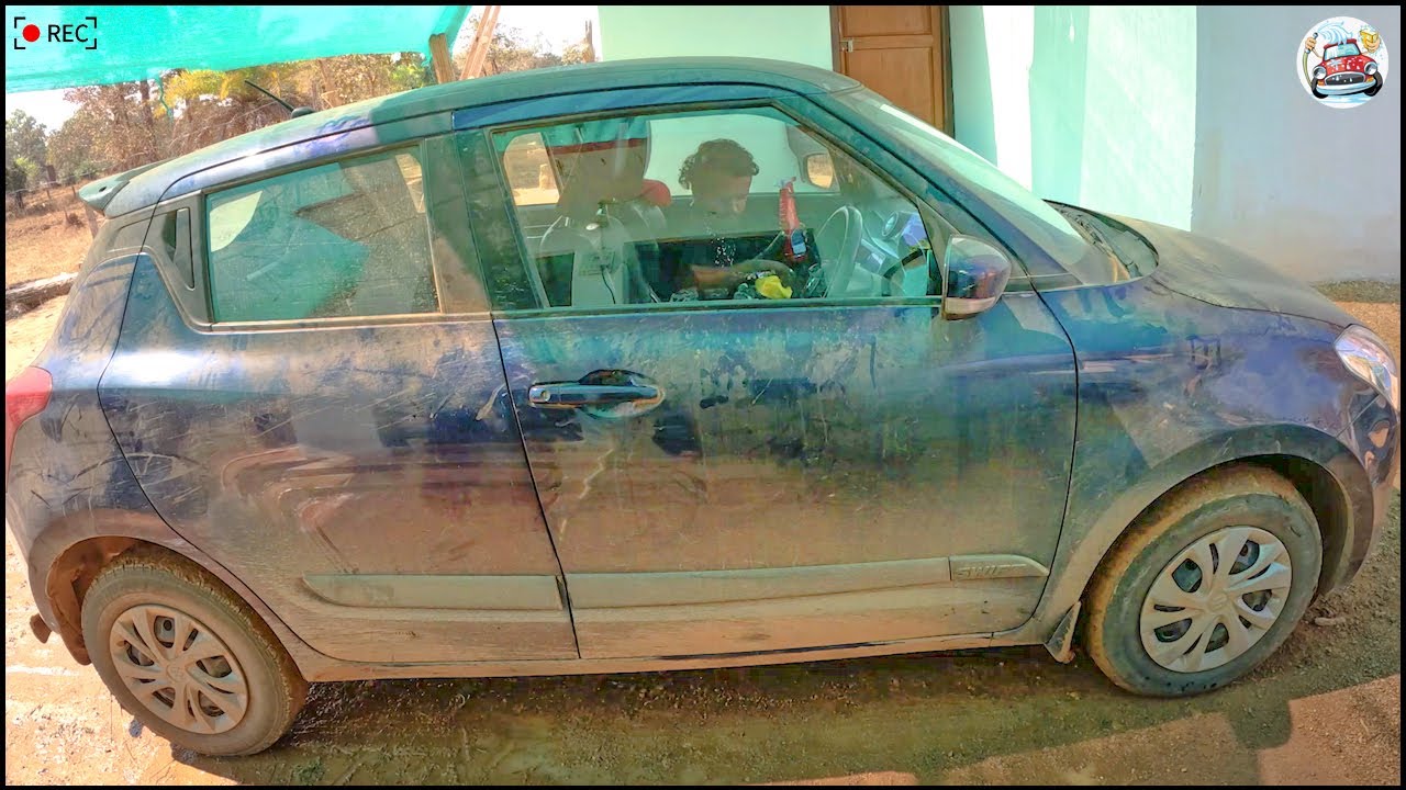 Maruti Swift Washing After 1 Year { Fully Muddy & Dirty Swift }