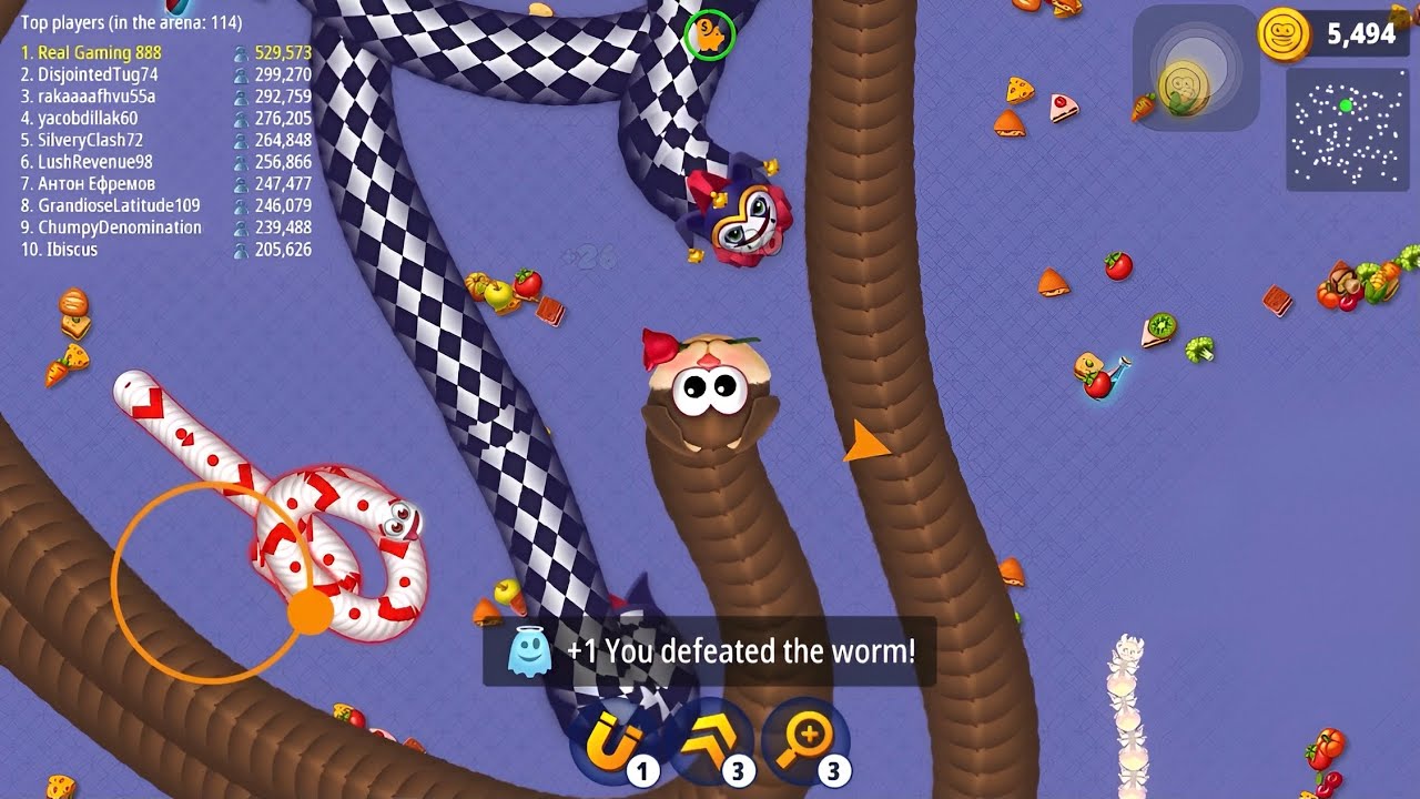 Wormszone.Io 800,000+ Score 😱 Slither Snake Epic Gameplay