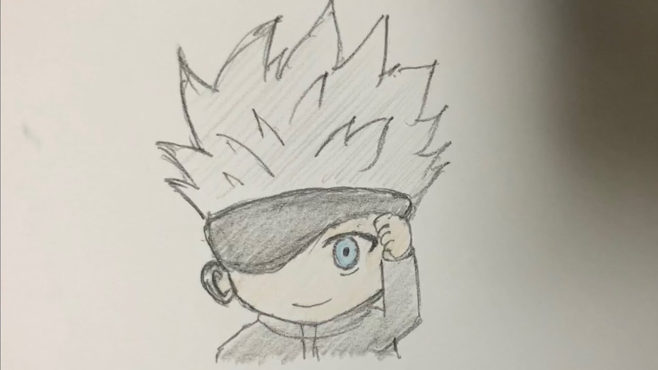 How To Draw Satoru  Gojo | Step By Step | Jujutsu Kaisen