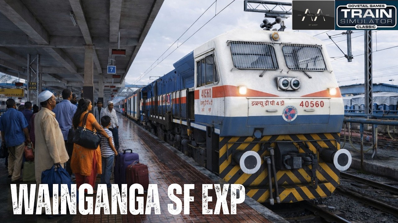 JOURNEY WITH DIESEL | 12251 WAINGANGA SF EXP | (Part 1) Railworks TS #locopilot #indianrailways