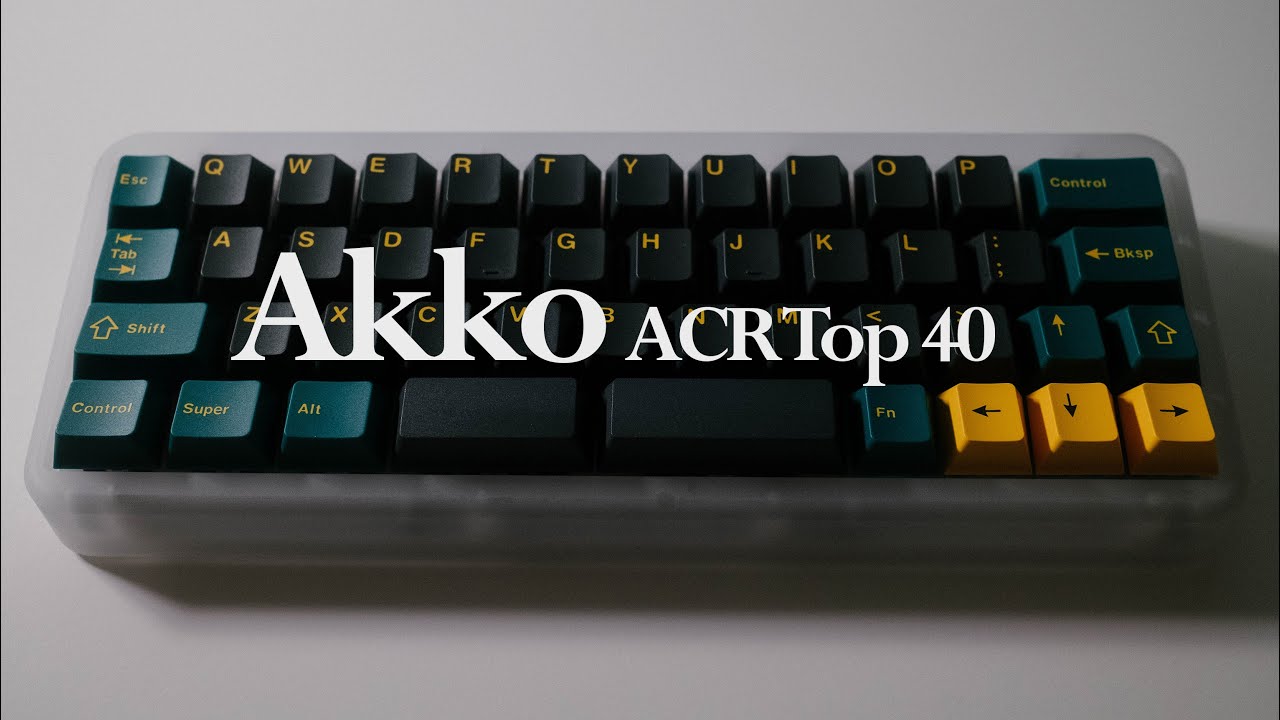 Akko's first 40% keyboard sounds.. AMAZING [Akko ACR Top 40]