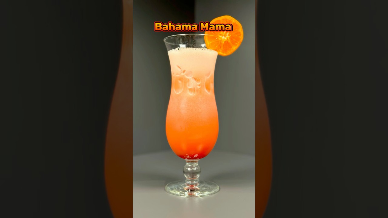 Bahama Mama (a delicious tiki cocktail with 3 different rums) Recipe in the comments 👇 #cocktails