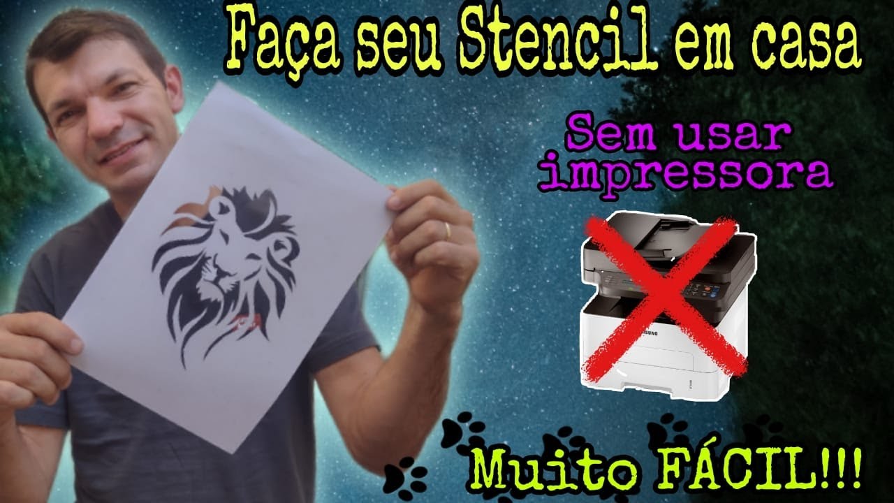 Como fazer Stencil em Casa - Faça você mesma sem impressora!