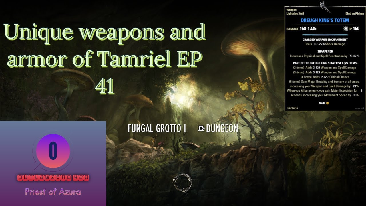 Unique Weapons and Armors of Tamriel EP 41 DREUGH KING'S TOTEM (THE DREUGH KING SLAYER SET)