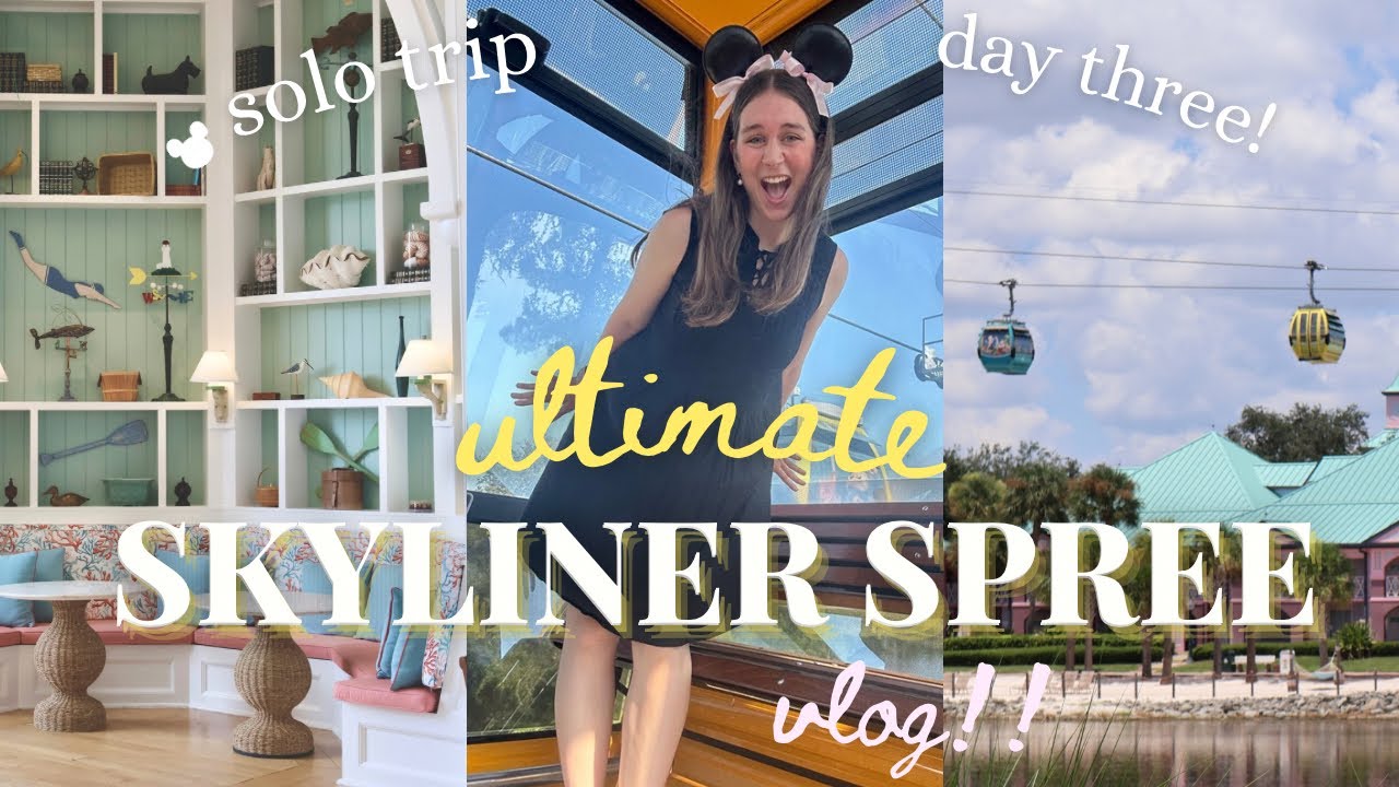 the ULTIMATE skyliner spree! SOLO Disney World vlog- Studios, Riviera, Pop Century, and Beach Club