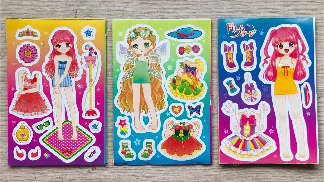 Sticker dán hình công chúa phép thuật & đầm dạ hội 15 thẻ - Sticker princess dressing (Chim Xinh)