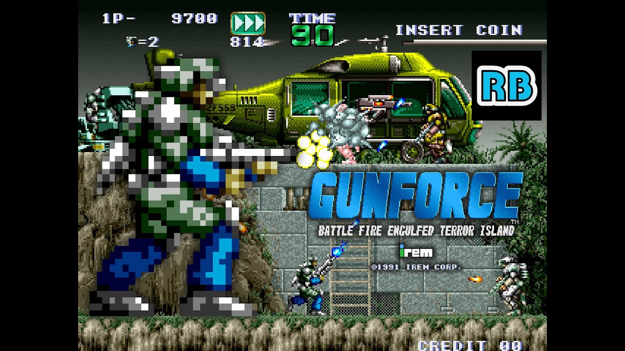 1991 [60fps] Gunforce Minimum Vehicle Hard Nomiss ALL