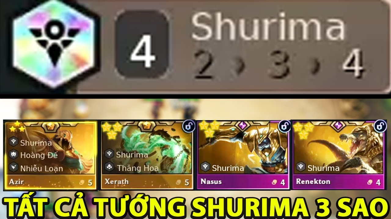 TỘC HỆ KIM CƯƠNG BÁ NHẤT ĐTCL MÙA 16 : 4 SHURIMA MỐC KIM CƯƠNG TẤT CẢ TƯỚNG SHURIMA LÊN 3 SAO .