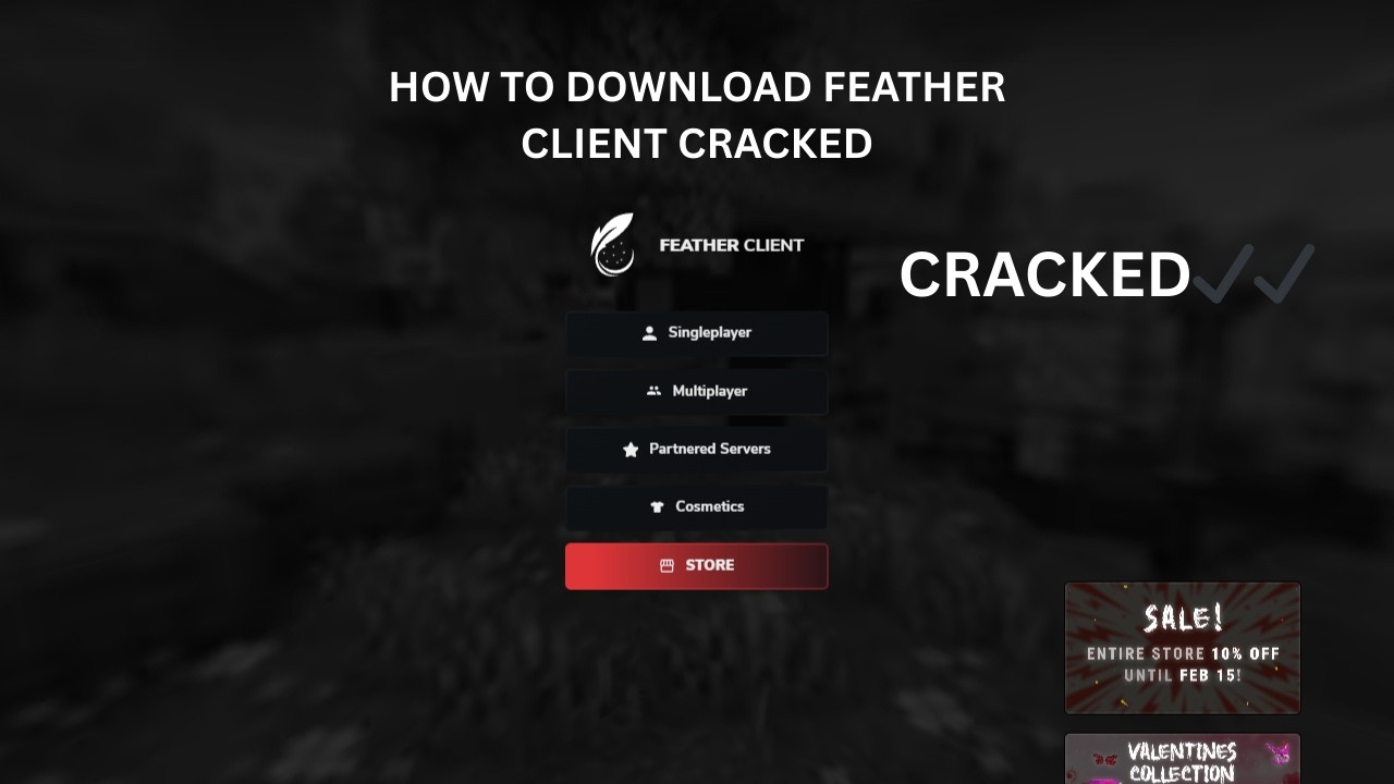 HOW TO DOWNLOAD FEATHER CLIENT CRACKED  #shortsvideo #minecraft