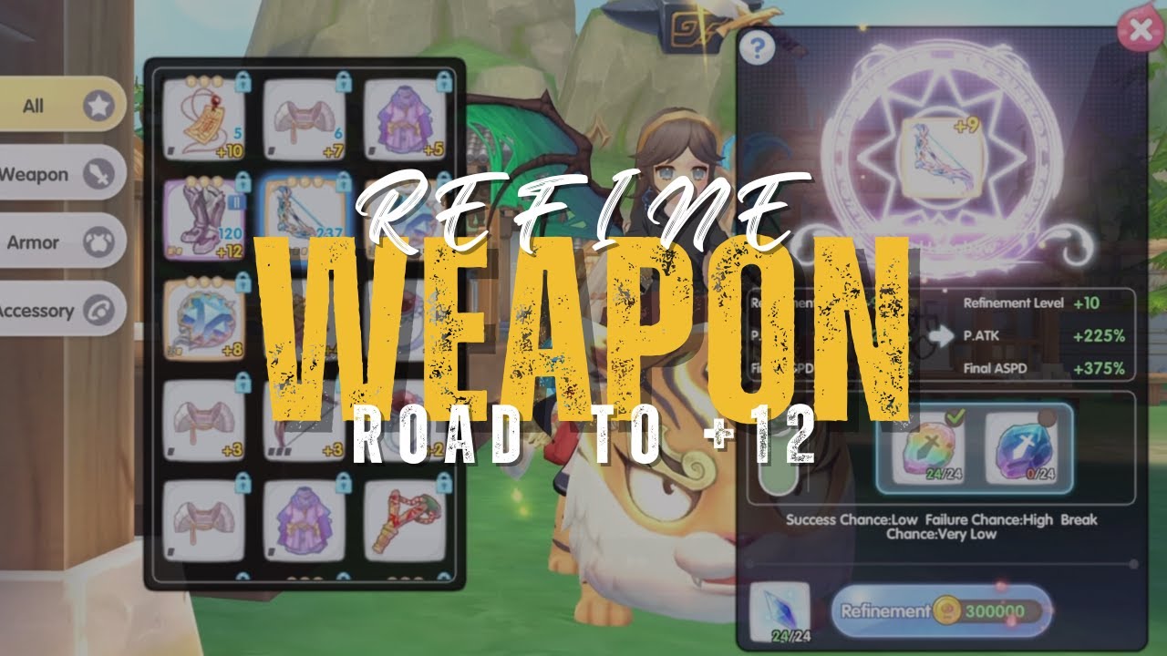 ROAD TO +12 !! WEAPON REFINE - Ragnarok X: Next Generation