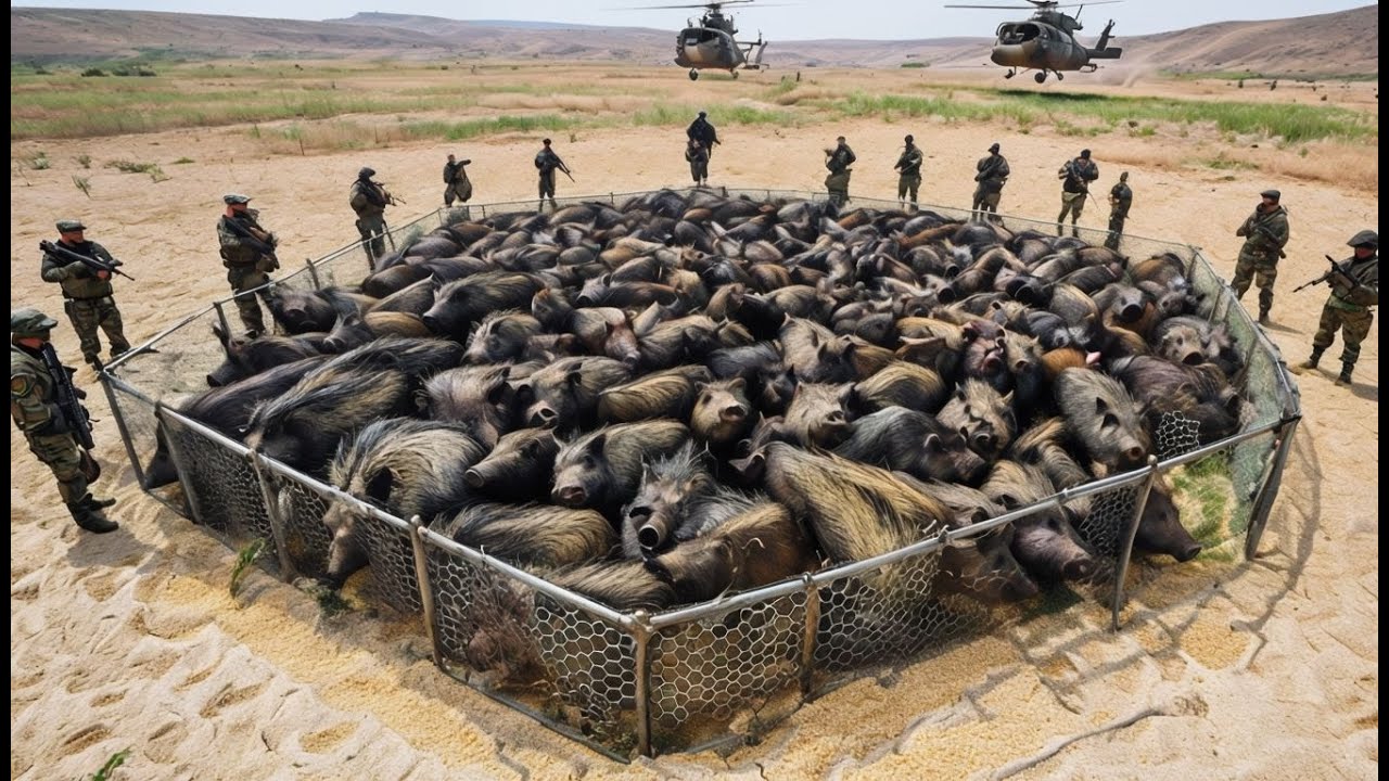 6,7 milioni di cinghiali stanno distruggendo l'America e come i cacciatori d'&eacute;lite li stanno combatt